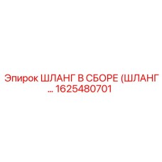 1625480701 - ШЛАНГ В СБОРЕ (ШЛАНГ...) - Эпирок