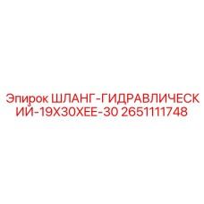 2651111748 ШЛАНГ-ГИДРАВЛИЧЕСКИЙ-19X30XEE-30 Epiroc
