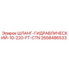 2658486533 ШЛАНГ-ГИДРАВЛИЧЕСКИЙ-10-220-FT-CTN Epiroc