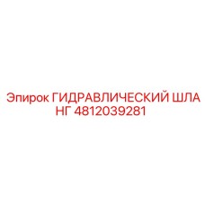 4812039281 ГИДРАВЛИЧЕСКИЙ ШЛАНГ Epiroc