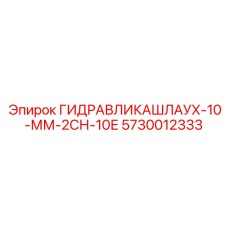 Профессиональный шланг 2СН-10Е Epiroc 5730012333