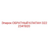 3222341920 ОБРАТНЫЙ КЛАПАН Epiroc