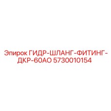 5730010154 ГИДР-ШЛАНГ-ФИТИНГ-ДКР-60АО Epiroc
