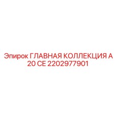2202977901 ГЛАВНАЯ КОЛЛЕКЦИЯ A20 CE Эпирок