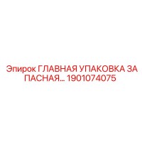 1901074075 ГЛАВНАЯ УПАКОВКА ЗАПАСНАЯ Epiroc
