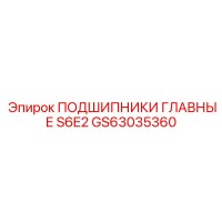 GS63035360 ПОДШИПНИКИ ГЛАВНЫЕ S6E2 Epiroc