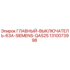 1310073998 ГЛАВНЫЙ ВЫКЛЮЧАТЕЛЬ 63A SIEMENS QAS25 Epiroc