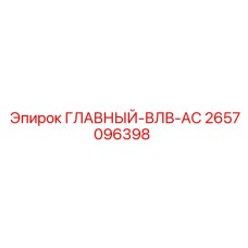 2657096398 ГЛАВНЫЙ-ВЛВ-АС Epiroc