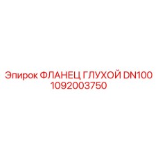 1092003750 ФЛАНЕЦ ГЛУХОЙ DN100 Epiroc
