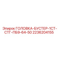 2236204155 ГОЛОВКА-БУСТЕР-1СТ-СТГ-ПБ9-64-50 Epiroc