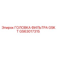 GS63017315 ГОЛОВКА ФИЛЬТРА GSKT Epiroc