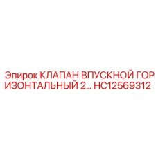 Впускной клапан горизонтального типа HC12569312