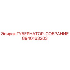 8940163203 ГУБЕРНАТОР-СОБРАНИЕ Epiroc