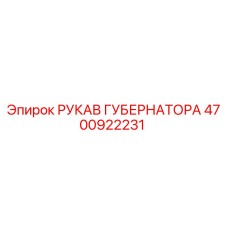 4700922231 РУКАВ ГУБЕРНАТОРА Epiroc