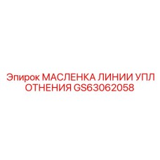 GS63062058 МАСЛЕНКА ЛИНИИ УПЛОТНЕНИЯ Epiroc