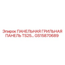 GS15870689 ПАНЕЛЬНАЯ ГРИЛЬНАЯ ПАНЕЛЬ TS25 Epiroc