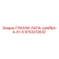 9753212632 ГРИЗЛИ-ЛАПА-ШАЙБА-4-X1-5 Epiroc