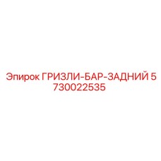5730022535 ГРИЗЛИ-БАР-ЗАДНИЙ Epiroc