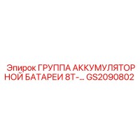 GS2090802 ГРУППА АККУМУЛЯТОРНОЙ БАТАРЕИ 8Т- (Epiroc)