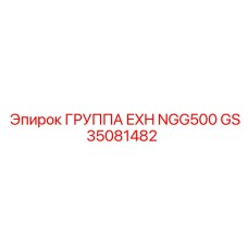 GS35081482 ГРУППА EXH NGG500 Epiroc