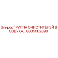 GS35082098 ГРУППА ОЧИСТИТЕЛЕЙ ВОЗДУХА Epiroc