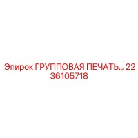 2236105718 ГРУППОВАЯ ПЕЧАТЬ Epiroc