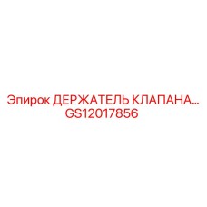 GS12017856 ДЕРЖАТЕЛЬ КЛАПАНА Epiroc