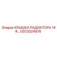 GS12024978 КРЫШКА РАДИАТОРА 14# - Epiroc