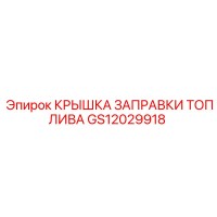 GS12029918 КРЫШКА ЗАПРАВКИ ТОПЛИВА - Epiroc