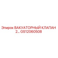 GS12060508 ВАКУАТОРНЫЙ КЛАПАН 2 - Epiroc