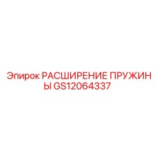 GS12064337 РАСШИРЕНИЕ ПРУЖИНЫ Epiroc