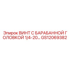 GS12069382 ВИНТ С БАРАБАННОЙ ГОЛОВКОЙ 1/4-20 Epiroc