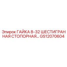 GS12070604 ГАЙКА 8-32 ШЕСТИГРАННАЯ СТОПОРНАЯ Epiroc