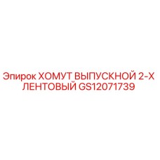 Оригинальный хомут выпускной GS12071739 для оборудования Epiroc
