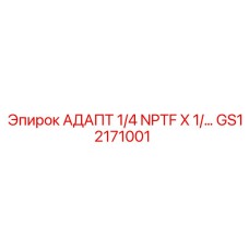 GS12171001 АДАПТ 1/4 NPTF X 1/... Epiroc