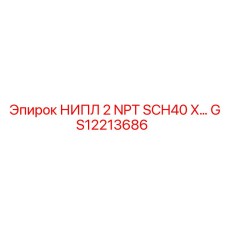 НИПЛ 2 NPT SCH40 X (GS12213686) Epiroc