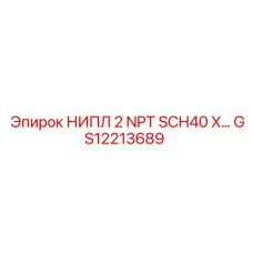 НИПЛ 2 NPT SCH40 X (GS12213689) Epiroc