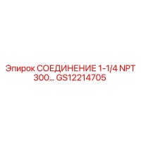 GS12214705 СОЕДИНЕНИЕ 1-1/4 NPT 300 Epiroc