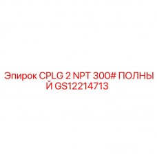 GS12214713 CPLG 2 NPT 300# ПОЛНЫЙ Epiroc
