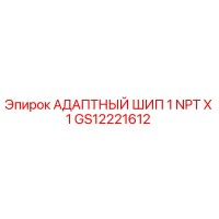 GS12221612 АДАПТНЫЙ ШИП 1 NPT X 1 Epiroc