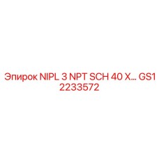 GS12233572 NIPL 3 NPT SCH 40 X… Epiroc