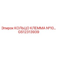 GS12313939 КОЛЬЦО КЛЕММА №10… Epiroc