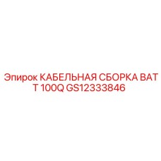 GS12333846 КАБЕЛЬНАЯ СБОРКА BATT 100Q Epiroc