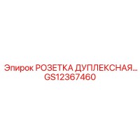 GS12367460 РОЗЕТКА ДУПЛЕКСНАЯ Epiroc