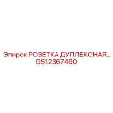 GS12367460 РОЗЕТКА ДУПЛЕКСНАЯ Epiroc