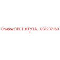 GS12371601 СВЕТ ЖГУТА Epiroc