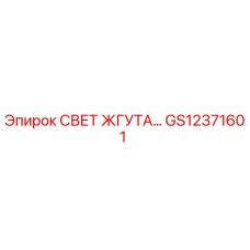 GS12371601 СВЕТ ЖГУТА Epiroc