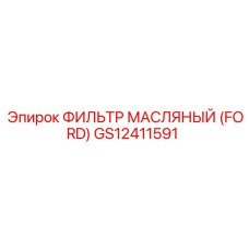 GS12411591 ФИЛЬТР МАСЛЯНЫЙ (FORD) Epiroc