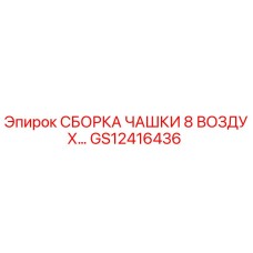 GS12416436 СБОРКА ЧАШКИ 8 ВОЗДУХА Epiroc