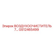 GS12465499 ВОЗДУХООЧИСТИТЕЛЬ 7 Epiroc